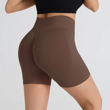 Load image into Gallery viewer, Seamless High Waisted Yoga Shorts for Women Tight Fit Hip Lifting Fitness and Running Shorts