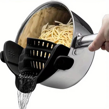 Load image into Gallery viewer, Adjustable Clip On Pot Strainer for Pots Pans and Bowls