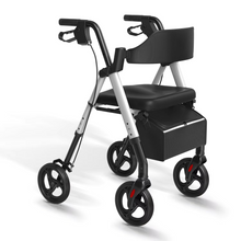 Load image into Gallery viewer, Premium Foldable Rollator Walker with Seat and 8" Wheels