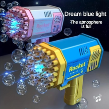Load image into Gallery viewer, Bubble Handheld Bubble Machine - 40-Hole LED Bubble Gun Set for Kids & Adults