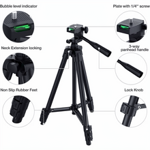 Load image into Gallery viewer, Universal Lightweight Tripod Stand with Bluetooth Remote for Smartphones and DSLRs