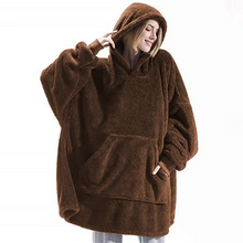 Load image into Gallery viewer, Oversized Winter Hooded Sweater Blanket for Women and Men