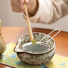 Load image into Gallery viewer, Japanese Matcha Tea Set with Bamboo Whisk, Scoop, Bowl and Holder – 6 Piece Complete Matcha Making Kit