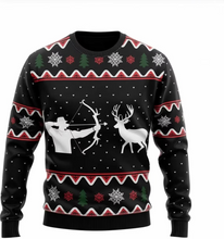 Load image into Gallery viewer, Merry Christmas Santa Claus 3D Print Sweatshirt Funny Holiday Pullover