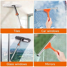 Load image into Gallery viewer, Rotatable Window Squeegee and Cleaning Kit with Extendable Pole