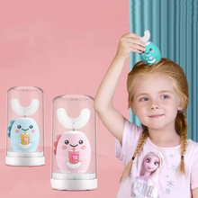 Load image into Gallery viewer, Kid-Friendly U-Shaped Sonic Electric Toothbrush with Blue Light Technology