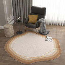 Load image into Gallery viewer, Irregular Round Fluffy Plush Area Rug for Bedroom and Living Room