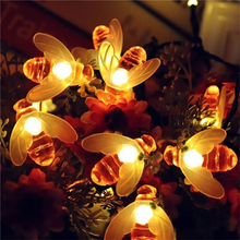 Load image into Gallery viewer, Enchanting Solar-Powered Bee String Lights with Multiple Modes