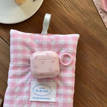 Load image into Gallery viewer, Pink and Purple Bow Earphone Case for Apple AirPods Wireless Charging Box