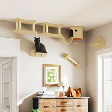 Load image into Gallery viewer, Wall Mounted Cat Tree Playground for Indoor Cats