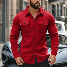 Load image into Gallery viewer, Men's Fleece Lapel Jacket with Pockets