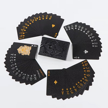 Load image into Gallery viewer, Luxury Black & Gold Waterproof Poker Playing Cards