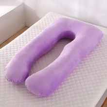 Load image into Gallery viewer, U-Shaped Full Body Support Pillow with Soft Fleece Cover
