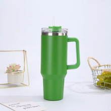 Load image into Gallery viewer, Stainless Steel Insulated Tumbler with Straw and Handle – 40 oz Large Capacity Thermal Cup