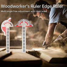 Load image into Gallery viewer, Precision Stainless Steel Carpenter's Protractor and Edge Ruler