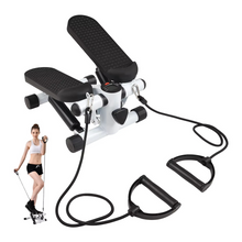 Load image into Gallery viewer, Mini Stepper with Resistance Bands and LCD Display for Home Workouts, Supports up to 220 lbs
