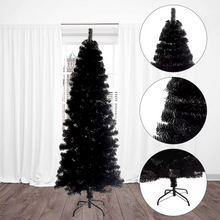 Load image into Gallery viewer, Modern Slim PVC Christmas Tree for Holiday and Halloween Decor