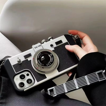Load image into Gallery viewer, 3D Retro Camera Crossbody Phone Case With Lanyard