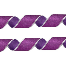 Load image into Gallery viewer, Glitter Decorative Ribbon With Iron Wire For Christmas And Craft Projects