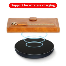 Load image into Gallery viewer, Premium Leather iPhone Flip Wallet & Stand Case