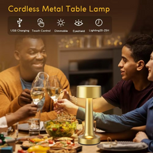 Load image into Gallery viewer, Retro LED Touch Sensor Table Lamp - Rechargeable Night Light for Home Interiors