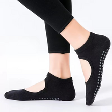 Load image into Gallery viewer, Non Slip Backless Yoga Socks with Breathable Cotton Grip