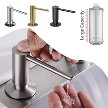 Load image into Gallery viewer, Built-in Pump Kitchen Soap Dispenser 17 fl oz Countertop Liquid Soap Bottle