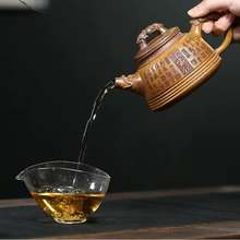 Load image into Gallery viewer, Handmade Yixing Purple Clay Teapot 14 oz Purple Sand Tea Pot