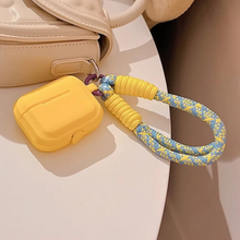 Load image into Gallery viewer, Soft Silicone Candy Color Earbud Case with Lanyard
