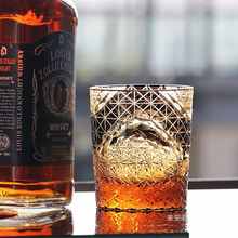Load image into Gallery viewer, Japanese Handmade Carved Crystal Glass Whiskey Glasses