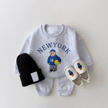 Load image into Gallery viewer, Cozy Bear Pullover and Cotton Jogger Set for Kids