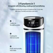 Load image into Gallery viewer, Portable Air Cooler Fan with Humidifier & Dust Filter – USB Powered Mini AC for Home & Office