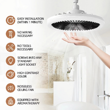 Load image into Gallery viewer, Sleek Ceiling Fan with Integrated Light – Perfect for Modern Bedrooms
