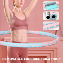 Load image into Gallery viewer, Detachable Stainless Steel Weighted Fitness Hoop for Full Body Exercise