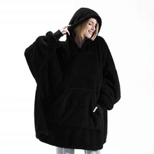 Load image into Gallery viewer, Oversized Winter Hooded Sweater Blanket for Women and Men