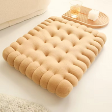 Load image into Gallery viewer, Biscuit Shaped Plush Cushion for Chairs and Sofas