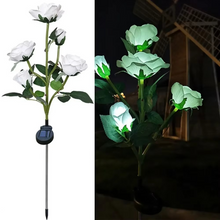 Load image into Gallery viewer, Solar Powered Rose Garden Lights for Outdoor Landscape and Patio Décor