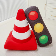Load image into Gallery viewer, Plush Traffic Sign Cushion – Soft Decorative Road Safety Pillow