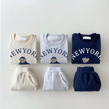 Load image into Gallery viewer, Cozy Bear Pullover and Cotton Jogger Set for Kids