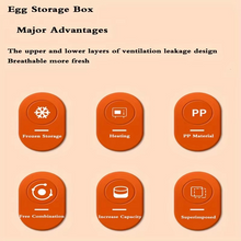 Load image into Gallery viewer, Kitchen Egg Storage Drawer Box, 2-Layer Refrigerator Organizer for Fresh Eggs