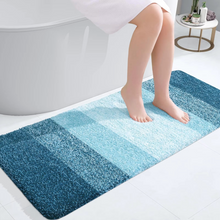 Load image into Gallery viewer, Extra Soft Absorbent Microfiber Bathroom Rug Mat Non Slip Plush Shaggy Bath Carpet