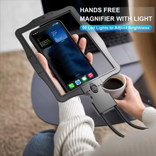 Load image into Gallery viewer, LED Illuminated Hands-Free Magnifying Glass with 5X Switchable Lens