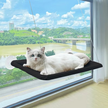 Load image into Gallery viewer, Deluxe Cat Window Perch - Premium, Ultra-Soft Hammock for Cats - Compact & Secure