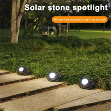 Load image into Gallery viewer, Solar-Powered LED Stone Spotlight for Outdoor Landscaping