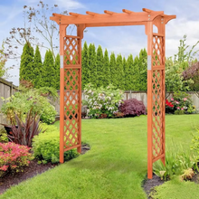 Load image into Gallery viewer, Nordic Wooden Garden Arbor Wedding Arch for Outdoor Events and Patio Decor