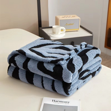 Load image into Gallery viewer, Modern Zebra Print Throw Blanket for Cozy Home Decor