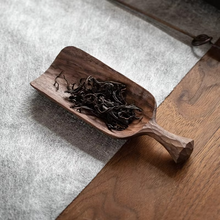 Load image into Gallery viewer, Walnut Wood Handmade Tea Spoon with Carved Handle