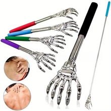 Load image into Gallery viewer, Stainless Steel Telescoping Back Scratcher and Massager for People and Pets