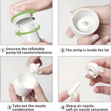 Load image into Gallery viewer, Portable Mini Air Pump with Rechargeable SOS Light for Camping and Outdoor Use