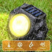 Load image into Gallery viewer, Solar-Powered LED Stone Spotlight for Outdoor Landscaping